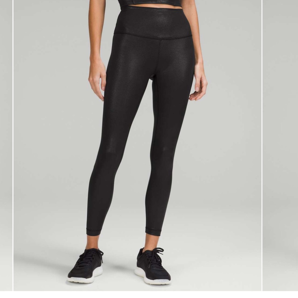 Lululemon Wunder Train HR Tight 25" *Foil Leggings size 2